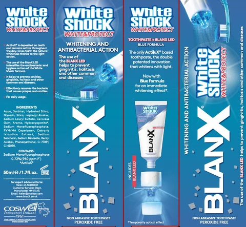 BlanX White Shock White and Protect 포장