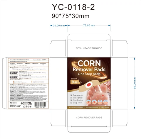 Corn remover pads 포장