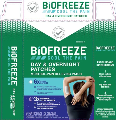 Biofreeze Day and Overnight 포장