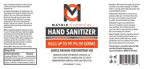 Hand Sanitizer packaging