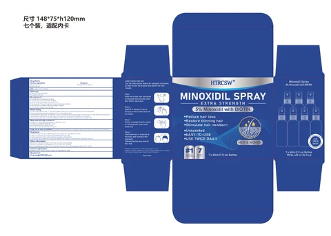 5% Minoxidil Hair Growth Sprays Serum 포장