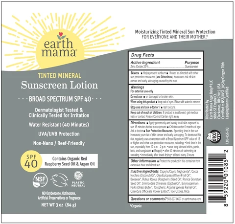 Tinted Mineral Sunscreen Broad Spectrum SPF 40 packaging