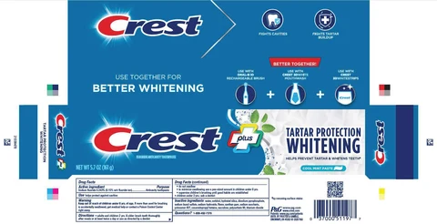 Crest plusTartar Protection Whitening 포장