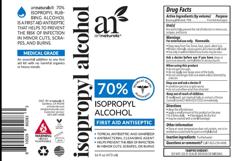 Isopropyl Alcohol 70% packaging