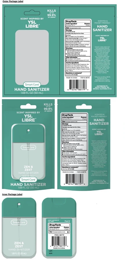 Smart Care ZEN and ZEST HAND SANITIZER 포장