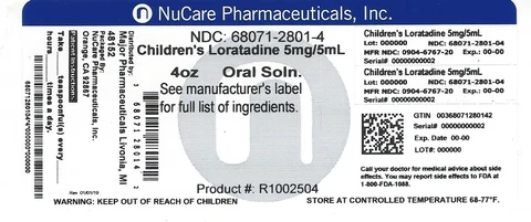 Childrens Loratadine Oral packaging