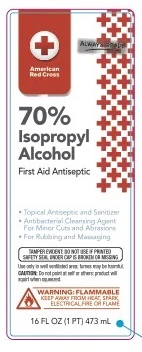 AMERICAN REDCROSS 70% ISOPROPYL RUBBING ALCOHOL 포장