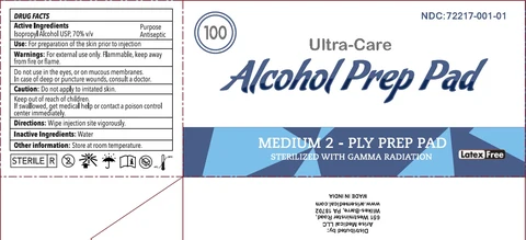 Ultra-Care Alcohol Prep pad 포장