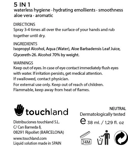 TOUCHLAND kub2go Hand Sanitizer Neutral 포장