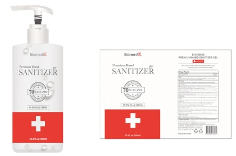 BIOMEDIK Premium HAND SANITIZER Gel 포장