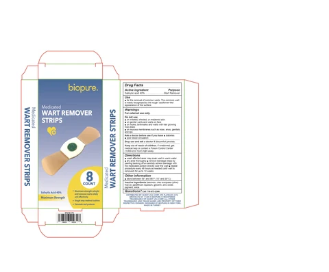 Biopure Medicated Wart Remover Strips 포장