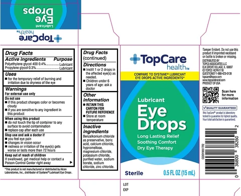 Topcare Health Lubricant Eye Drops packaging