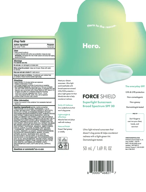 Hero Force Shield Superlight Sunscreen SPF 30 포장
