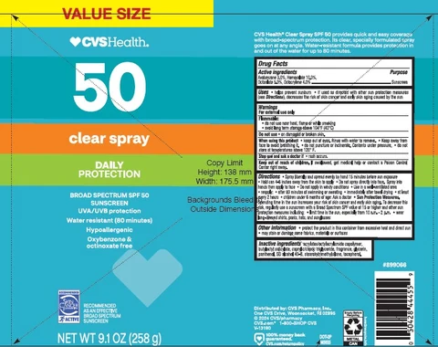 CVS Health SPF 50 Clear 포장