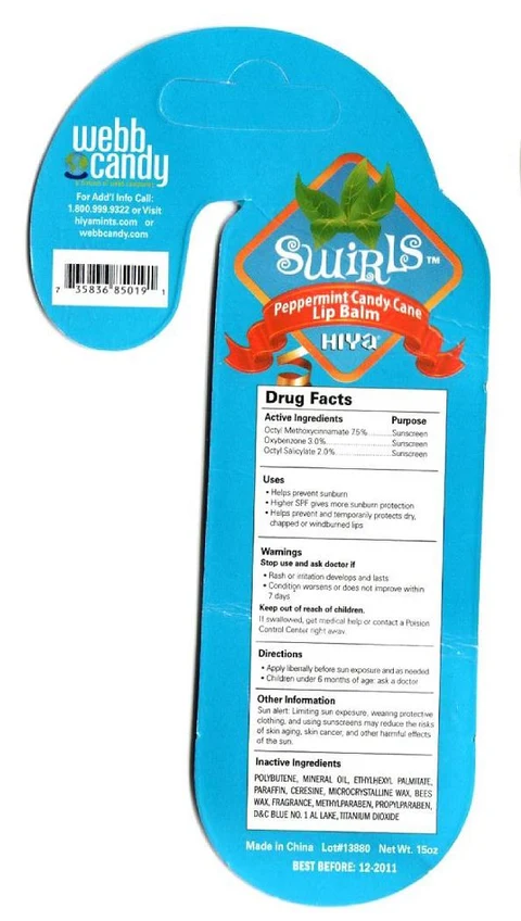 Webb Candy packaging