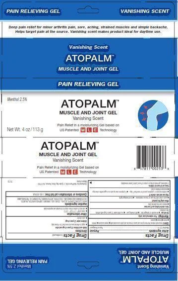 ATOPALM MUSCLE AND JOINT 포장