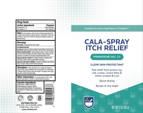 Rite Aid Cala Itch Relief packaging