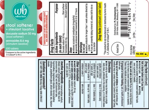 Stool Softener with Stimulant Laxative packaging