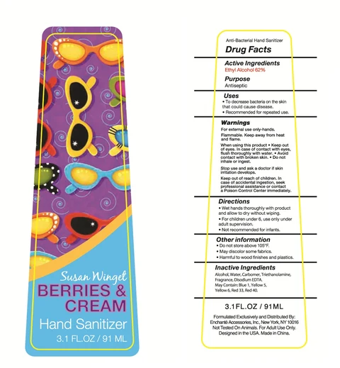 Susan Winget Berries and Cream Hand Sanitizer 포장