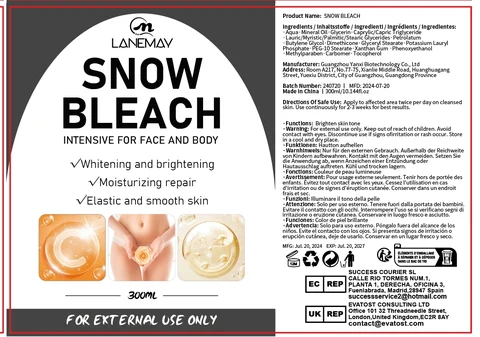 SNOW BLEACH 포장