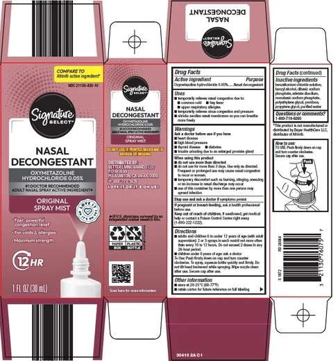 nasal decongestant 포장