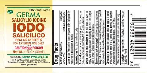 Salicylic Iodine (Iodo Salicilico)First Aid Antiseptic 포장
