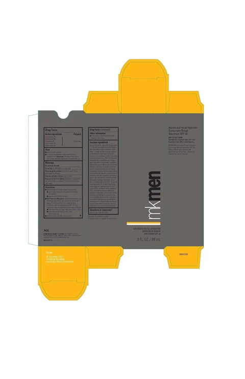 MKMen Advanced Facial Hydrator Sunscreen SPF 30 포장