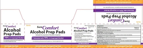 SURE COMFORT ALCOHOL PREP PADS 포장