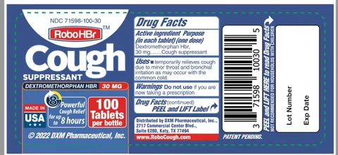 RoboHBr Cough SUPPRESSANT packaging