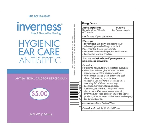 Inverness EAR CARE ANTISEPTIC 포장