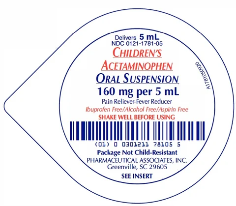 Childrens Acetaminophen packaging