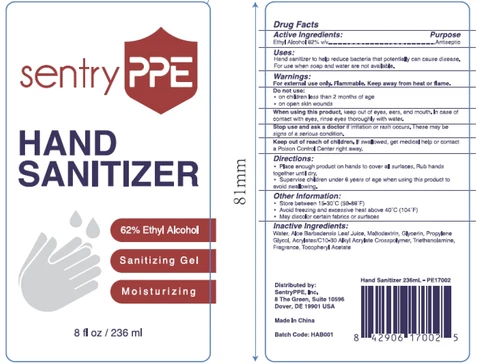 Hand Sanitizer packaging