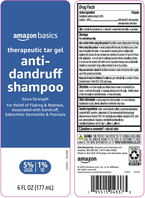 amazon basics therapeutic tar gel anti-dandruff Extra StrengthAnti-dandruff, anti-seborrheic dermatitis, anti-psoriasis packaging