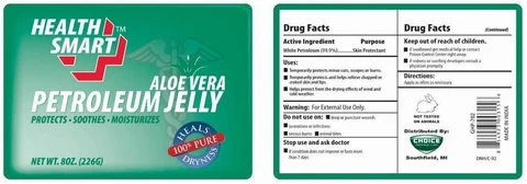 Health Smart Aloe Vera Petroleum packaging