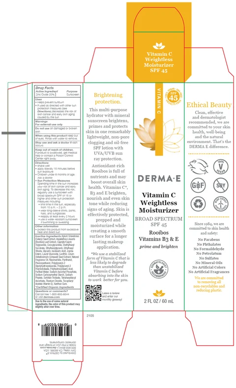 Derma E Vitamin C Weightless Moisturizer SPF 45 포장
