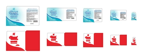 AQ disposable Antibacterial gel 포장