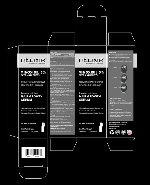 uElixir Hair Growth Serum 포장