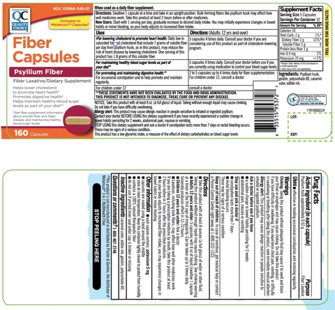 Quality Choice Fiber Laxative 포장