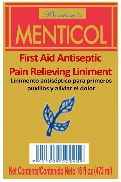 Bortons Menticol 포장