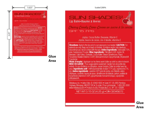 SUN SHADES15 Lip Balm Cherry Candy Cane 포장