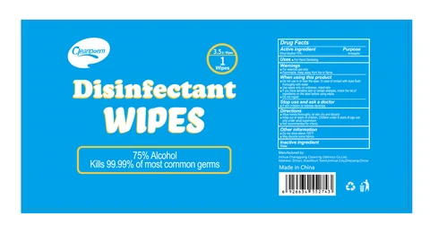 disinfectant wipes packaging