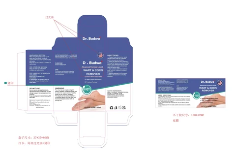 Wart Remover Liquid packaging