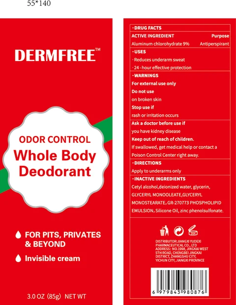 DERMFREE Whole Body Deodorant 포장