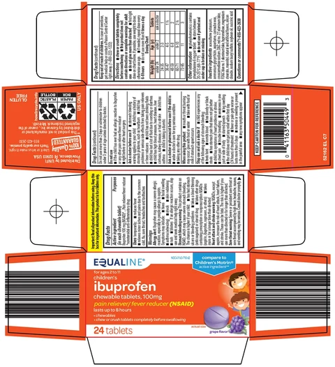 equaline childrens ibuprofen packaging