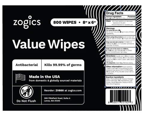 Value Wipes 포장