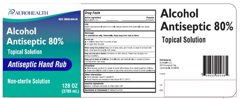 Alcohol Antiseptic 80% packaging