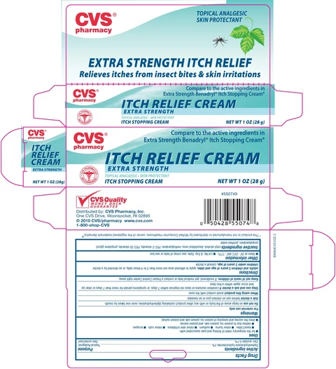 CVS Extra Strength Itch Relief packaging