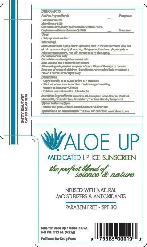 ALOE UP MEDICATED LIP ICE SUNSCREENSPF 30 포장