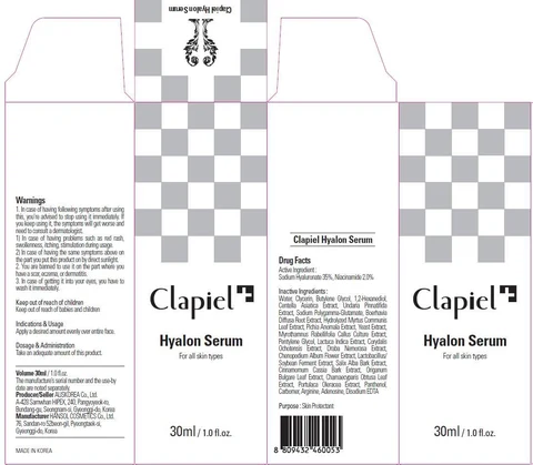 Clapiel Hyalon Serum packaging