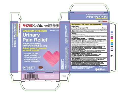 CVS Maximum Strength Urinary Pain Relief 포장